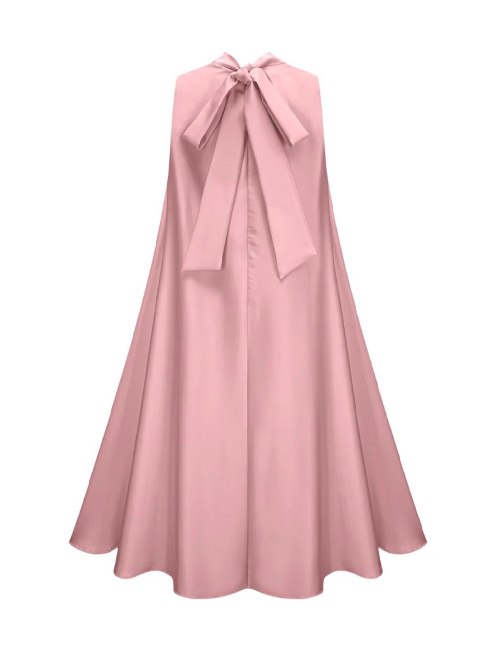 Sleeveless Pink Floral Appliqué Midi Dress - Picture 3 of 3